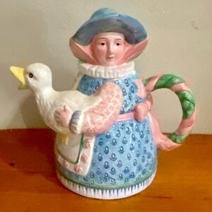 Vintage, Rare, Stafford Mother Goose Figural Teapot